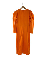 Vestido satinado con anudado