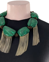 Collar en cordón brillante