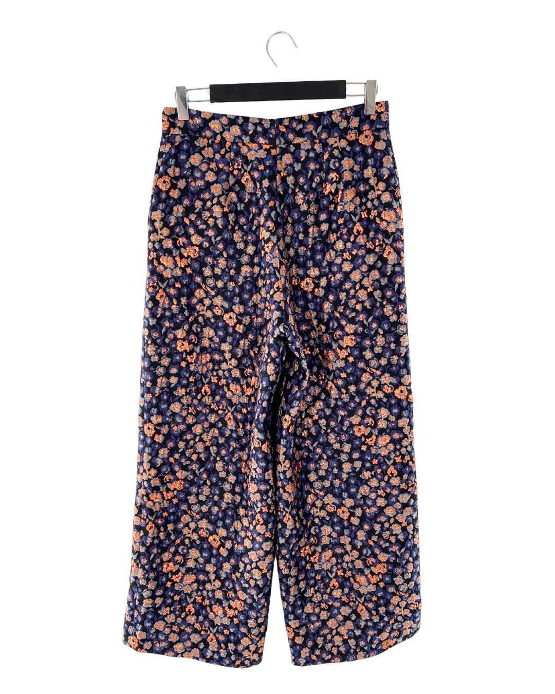 Pantalón palazzo con textura