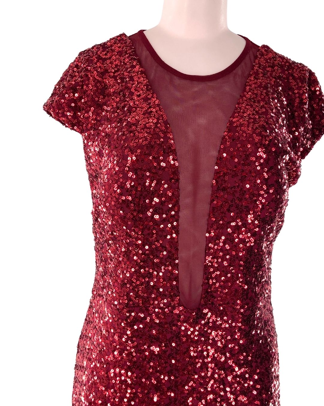 Maxi vestido en lentejuelas