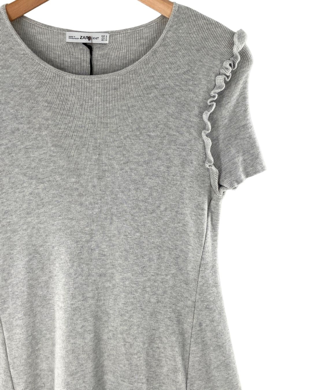 Vestido midi canalé