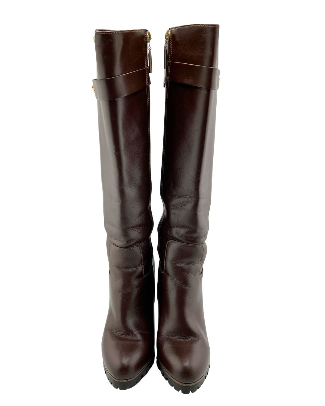 Botas caña alta en cuero