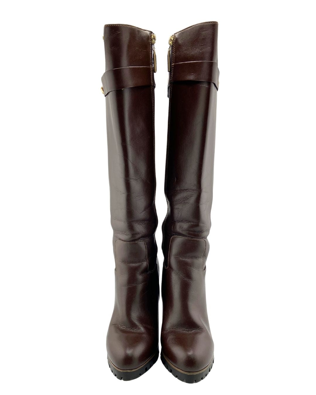 Botas caña alta en cuero