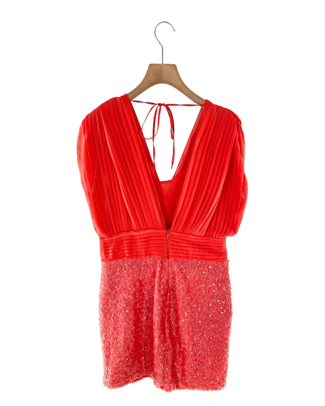 Vestido midi plisado