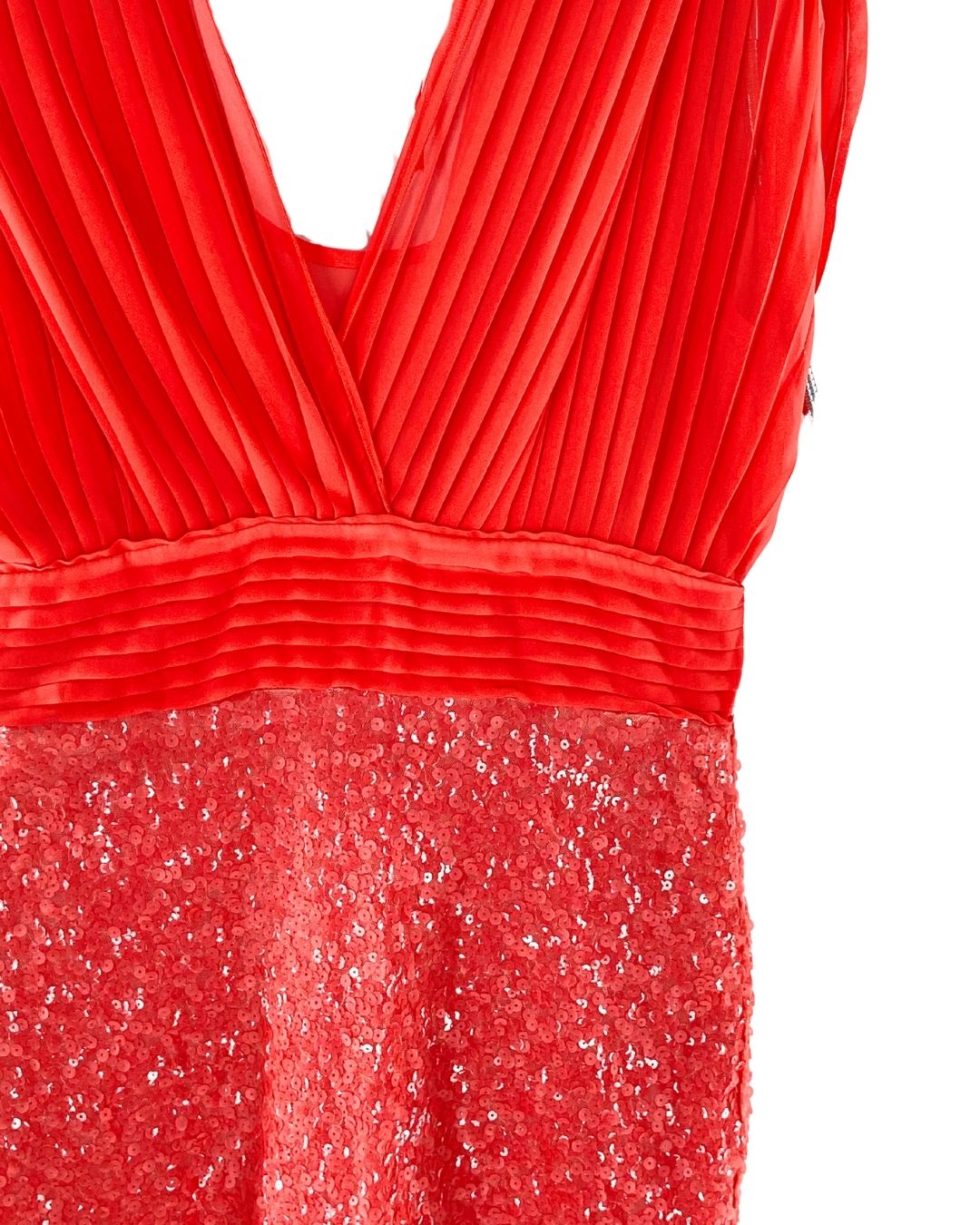 Vestido midi plisado