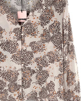 Blusa satinada manga larga