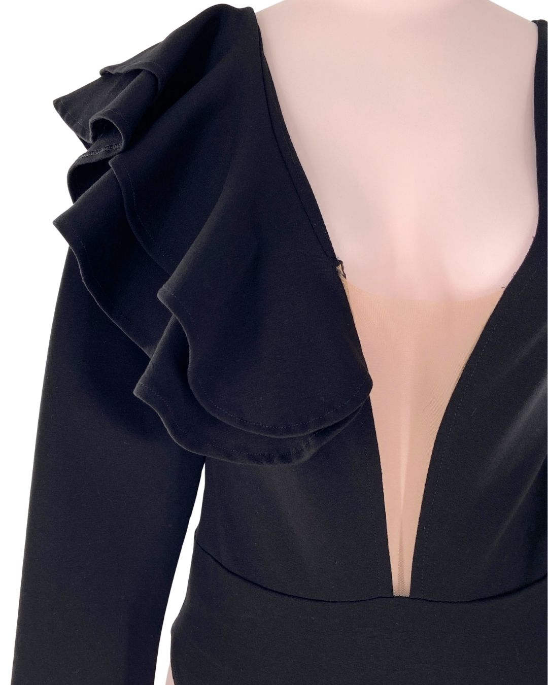 Body manga larga con vuelo