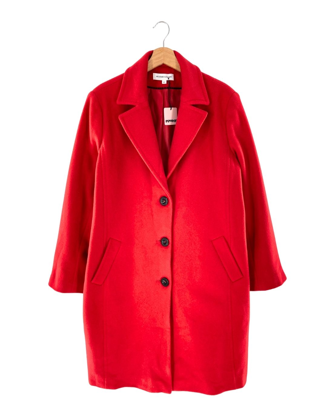 Abrigo en paño long size