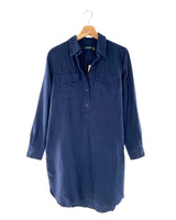 Vestido recto manga larga