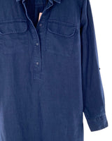 Vestido recto manga larga