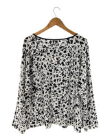 Blusa manga larga con print
