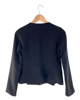 Blazer con textura y satinados