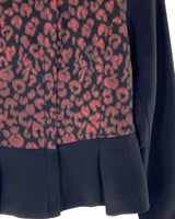 Blazer con textura y satinados