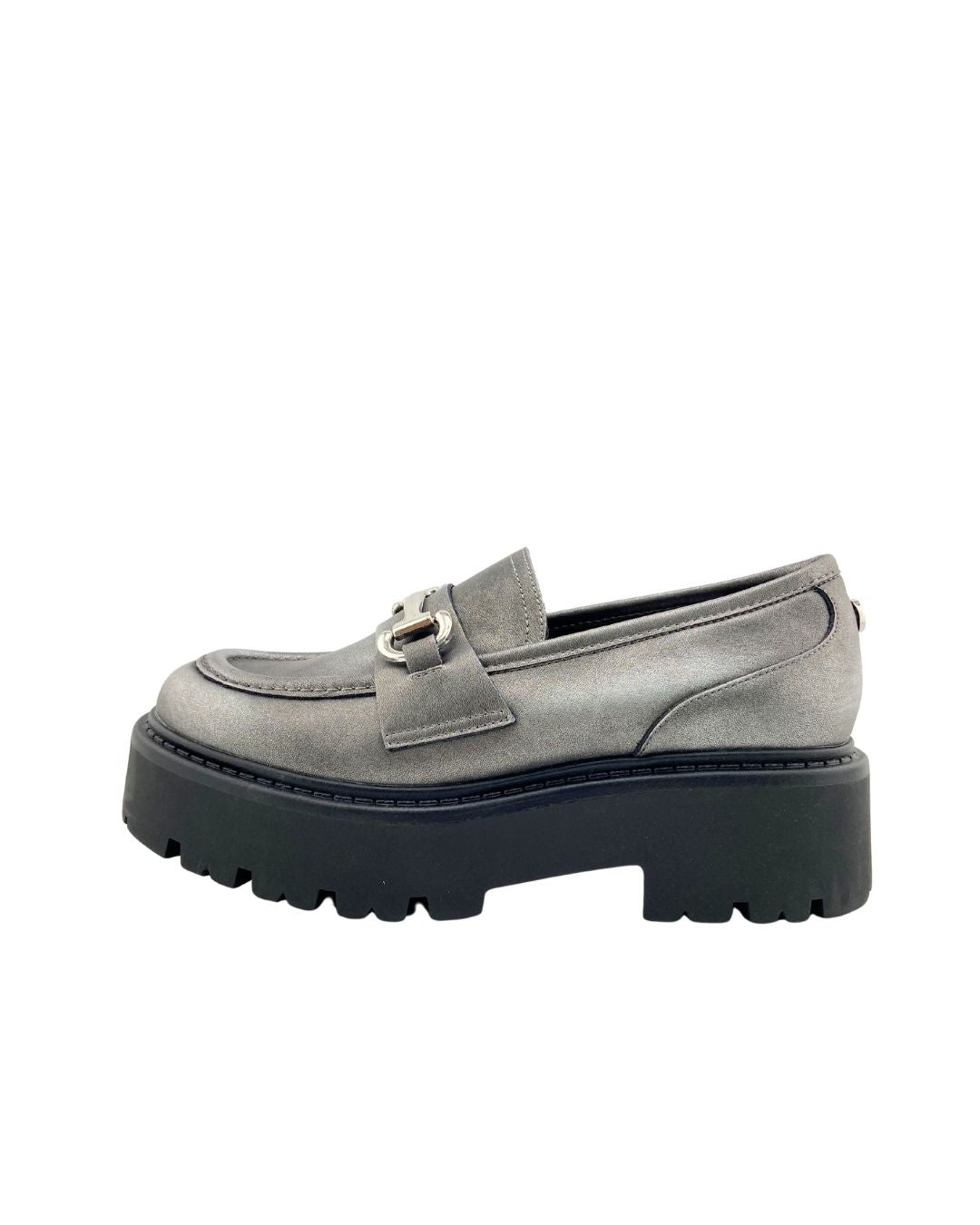 Loafers efecto metalizado