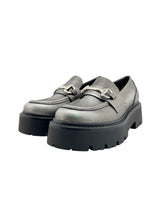 Loafers efecto metalizado