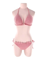 Bikini tejido anudado