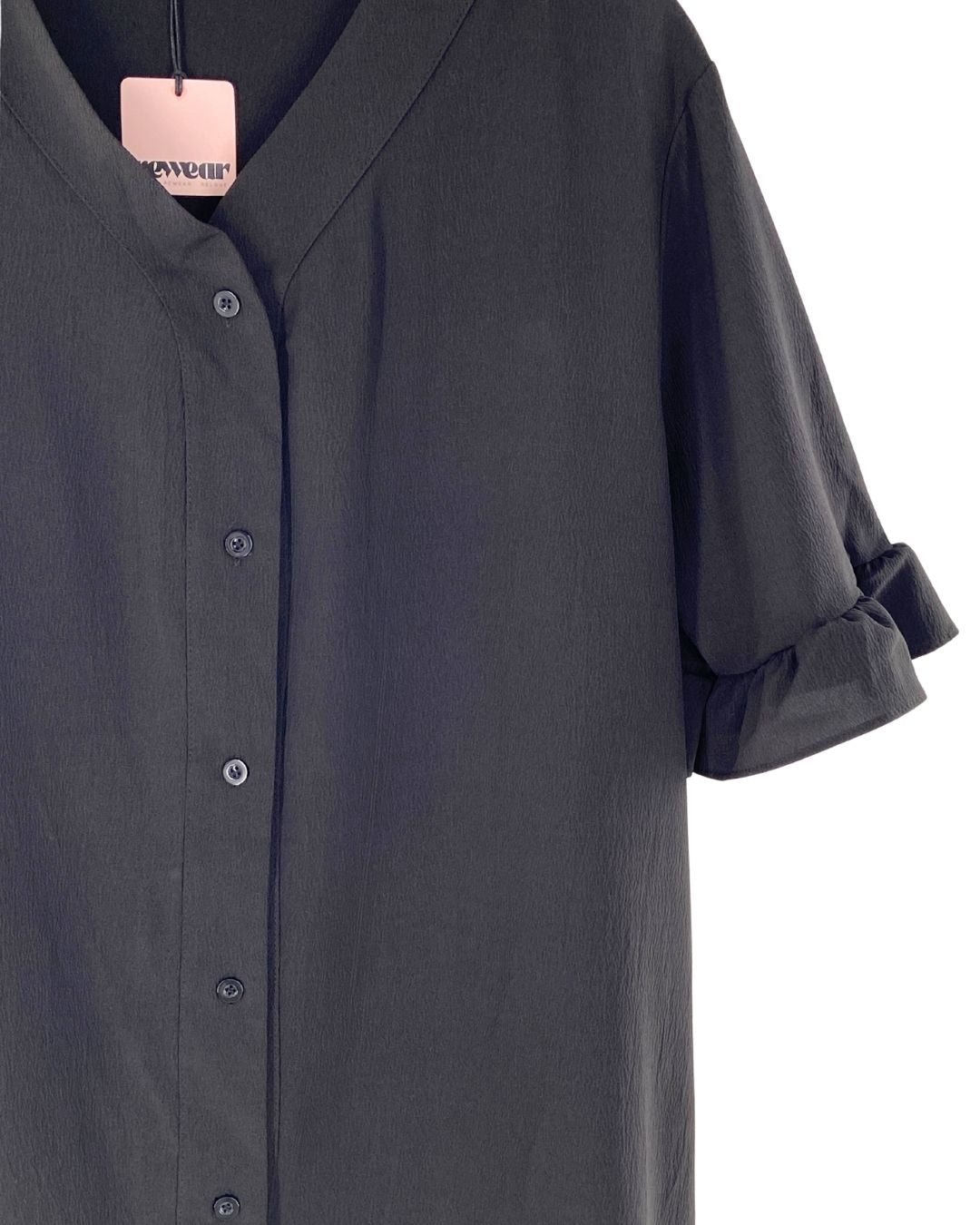 Vestido amplio manga corta