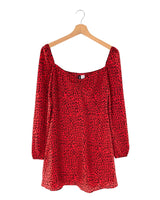 Vestido mini manga larga