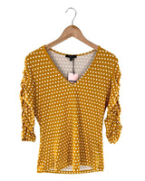 Blusa print dots con recogido