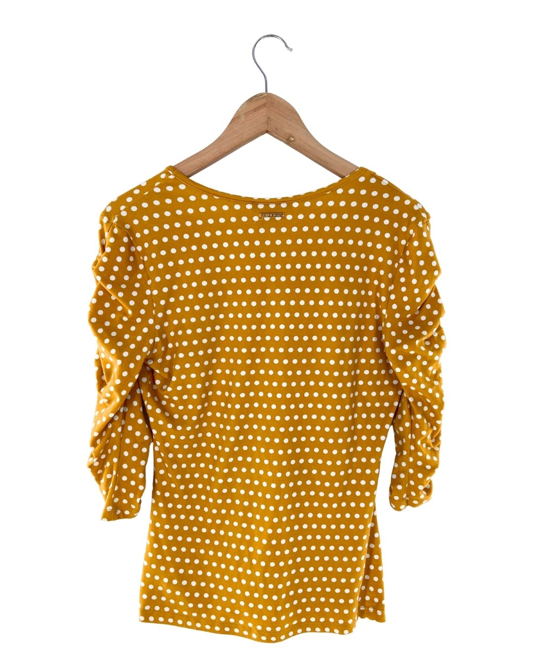 Blusa print dots con recogido