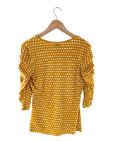 Blusa print dots con recogido