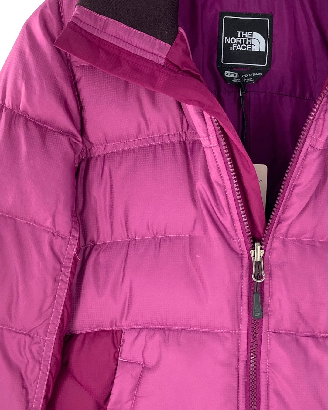 Chaqueta acolchada color block