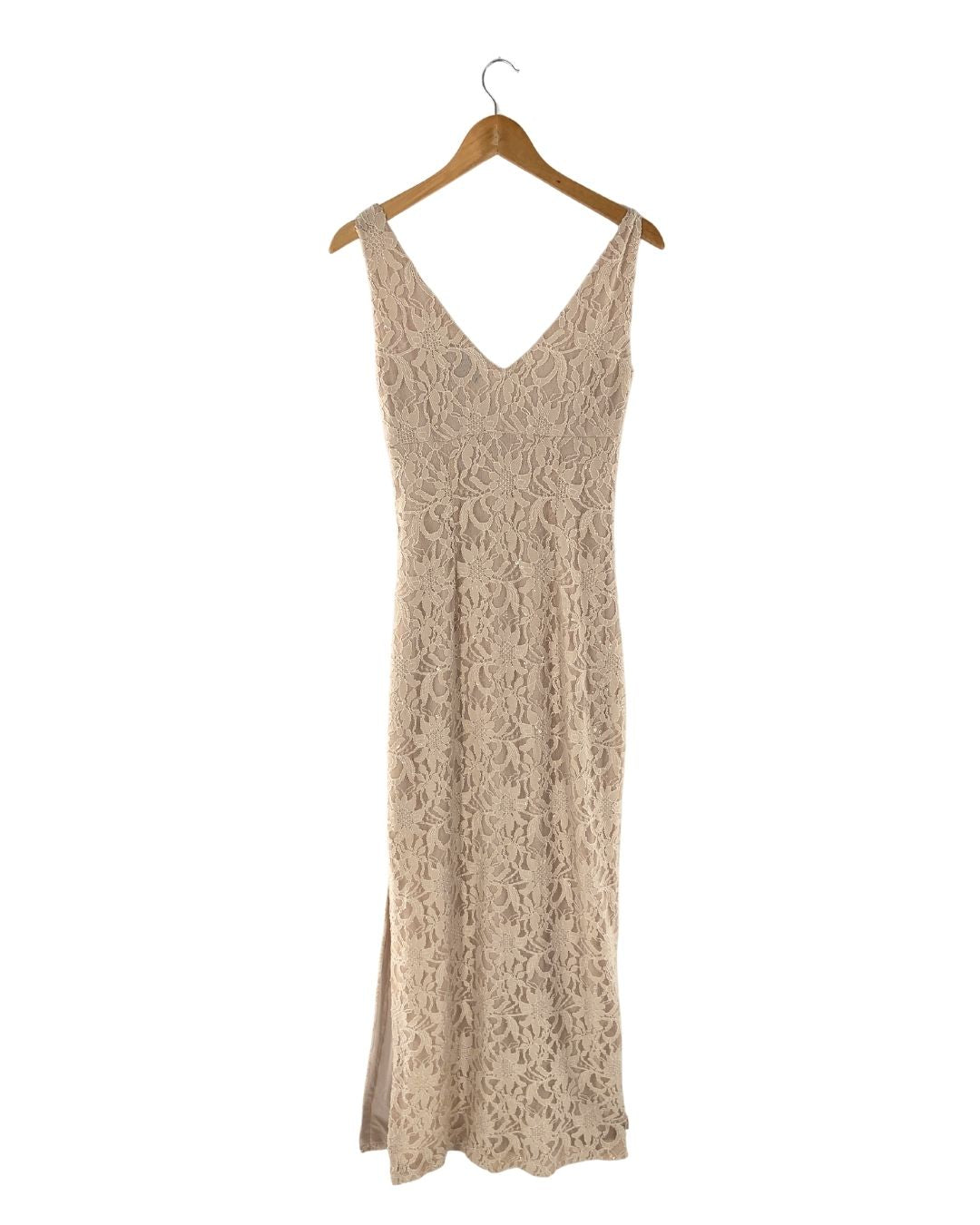 Maxi vestido en encaje