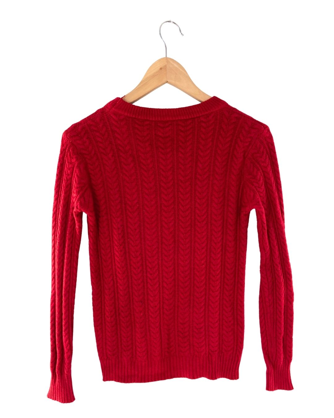 Saco manga larga tejido