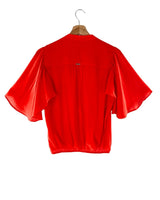 Blusa cruzada vuelo en manga