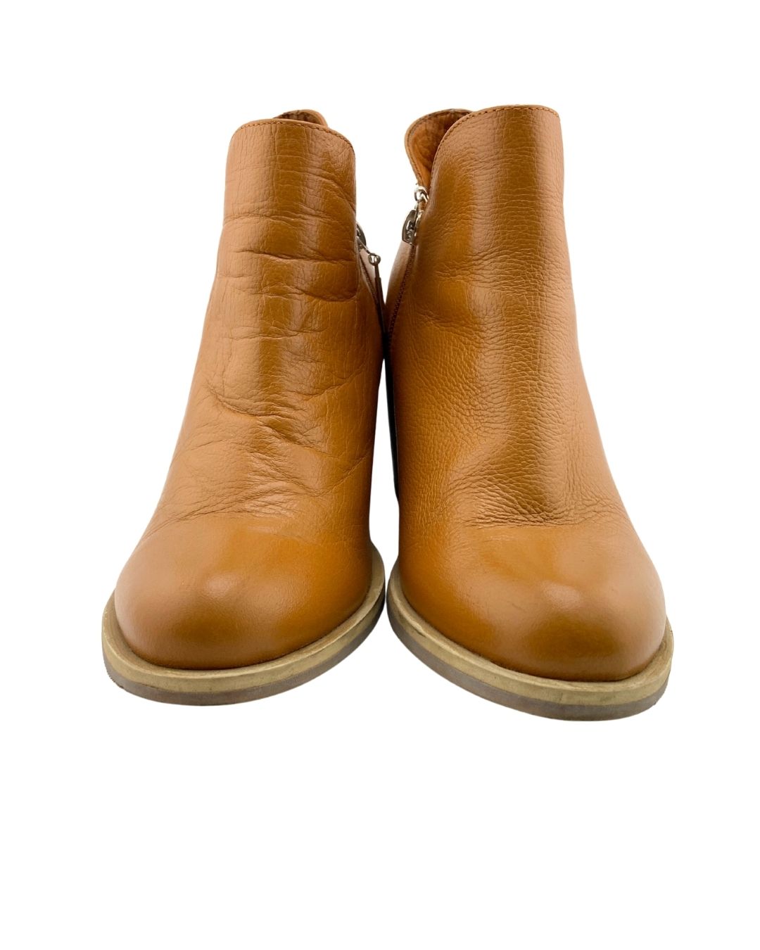 Botines en cuero con taches