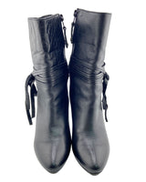 Botines en cuero caña media