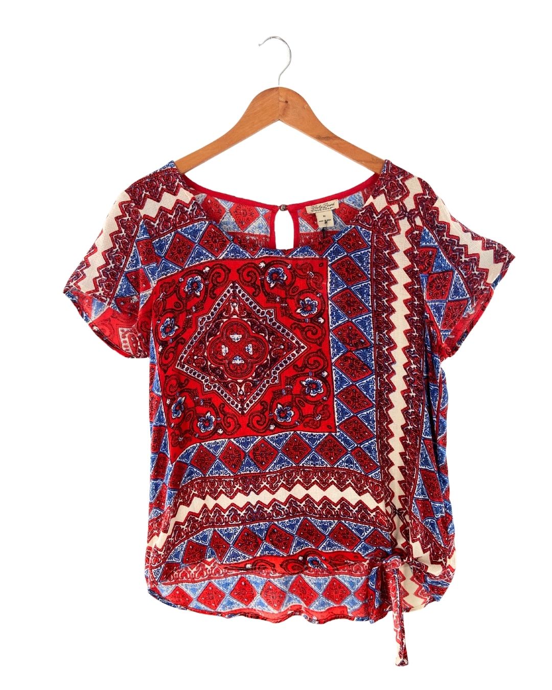 Blusa sleeveless con print