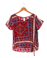 Blusa sleeveless con print