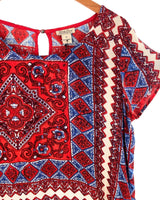 Blusa sleeveless con print