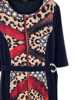 Vestido midi con cinturon