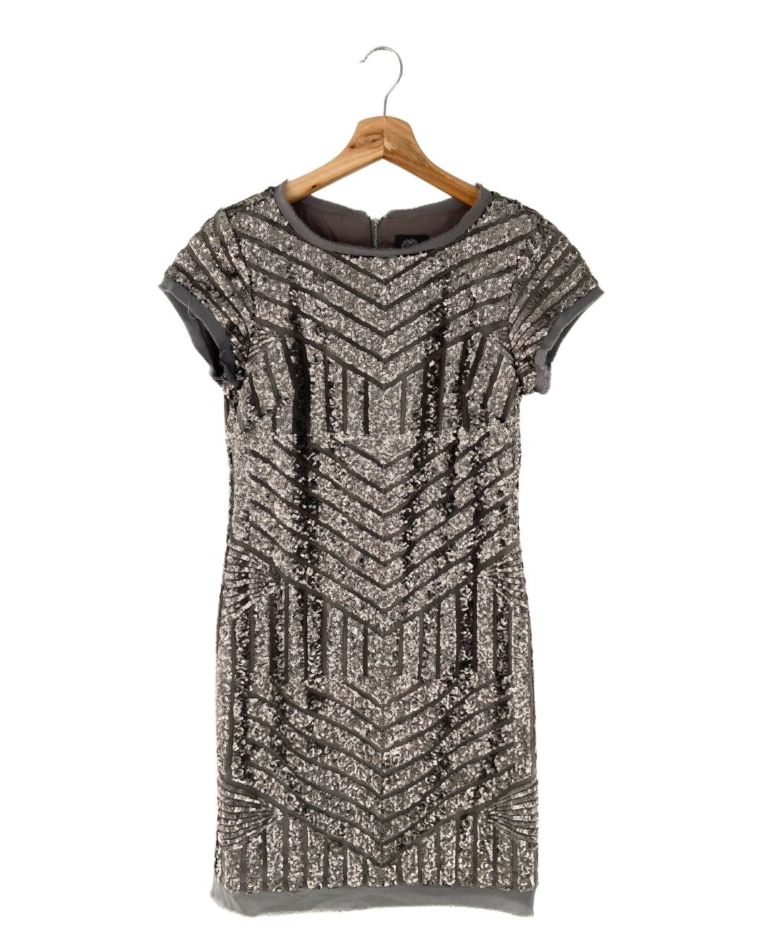 Vestido midi en lentejuelas