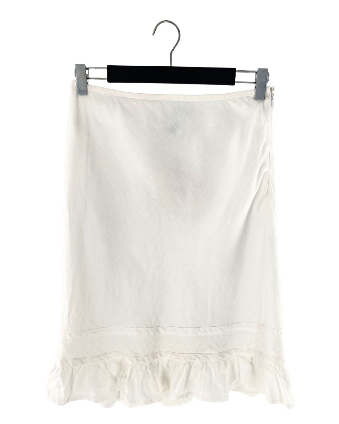 Falda midi con mini vuelo