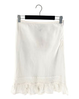 Falda midi con mini vuelo