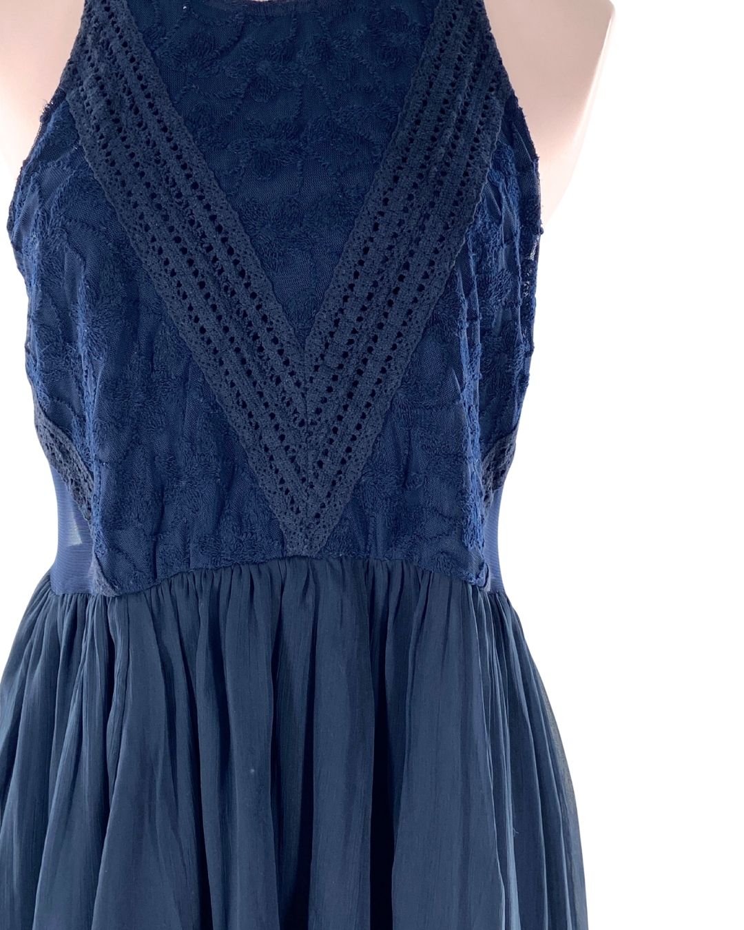 Vestido midi en mesh