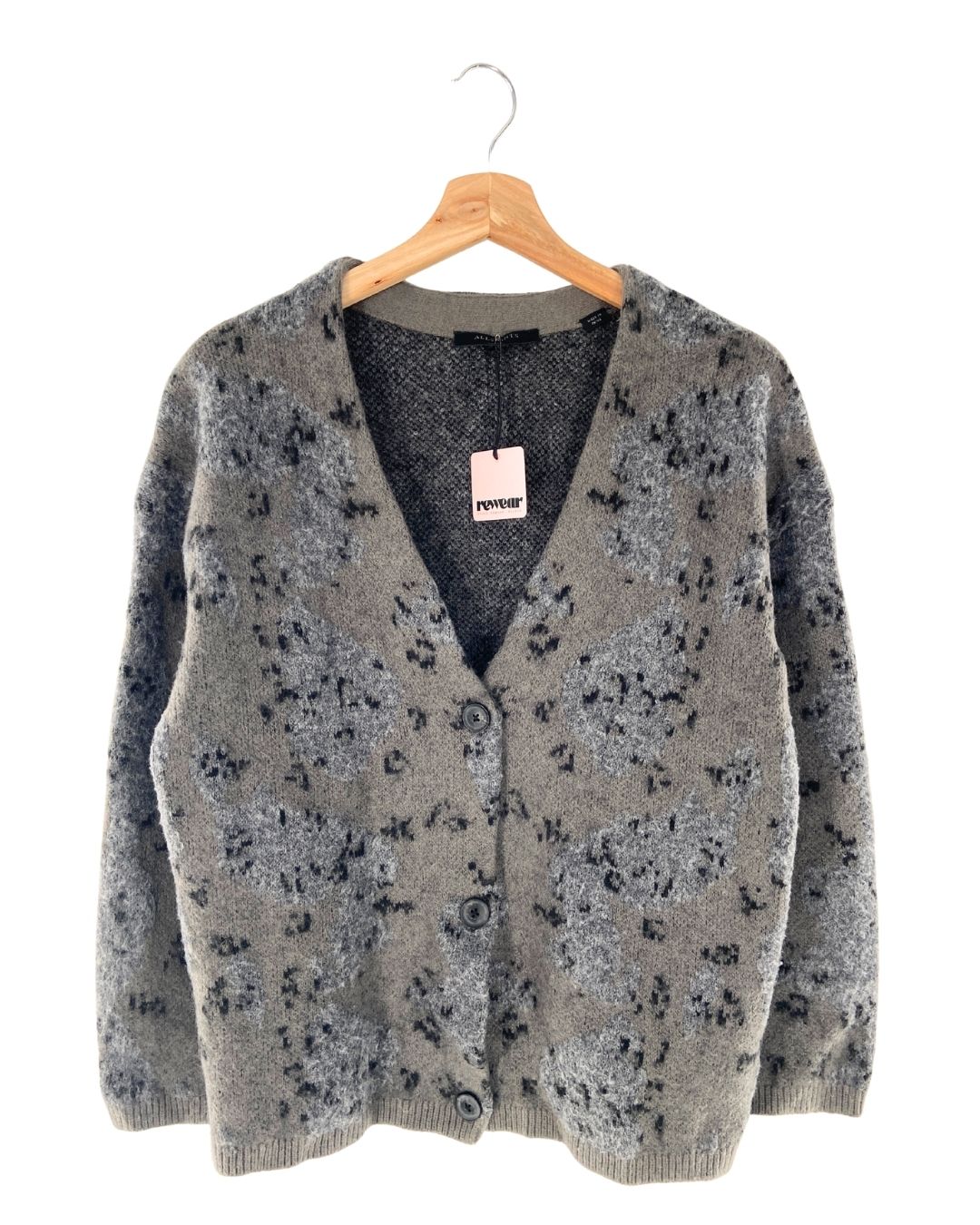 Cardigan flores afelpado