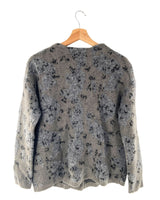 Cardigan flores afelpado