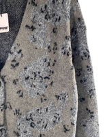 Cardigan flores afelpado