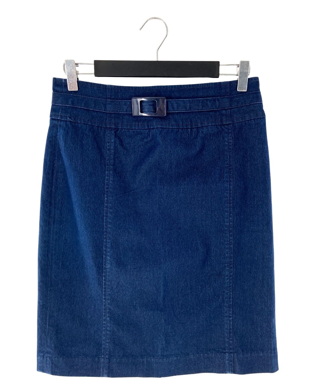 Falda midi lapiz en denim