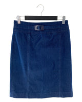 Falda midi lapiz en denim