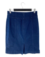 Falda midi lapiz en denim