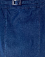 Falda midi lapiz en denim