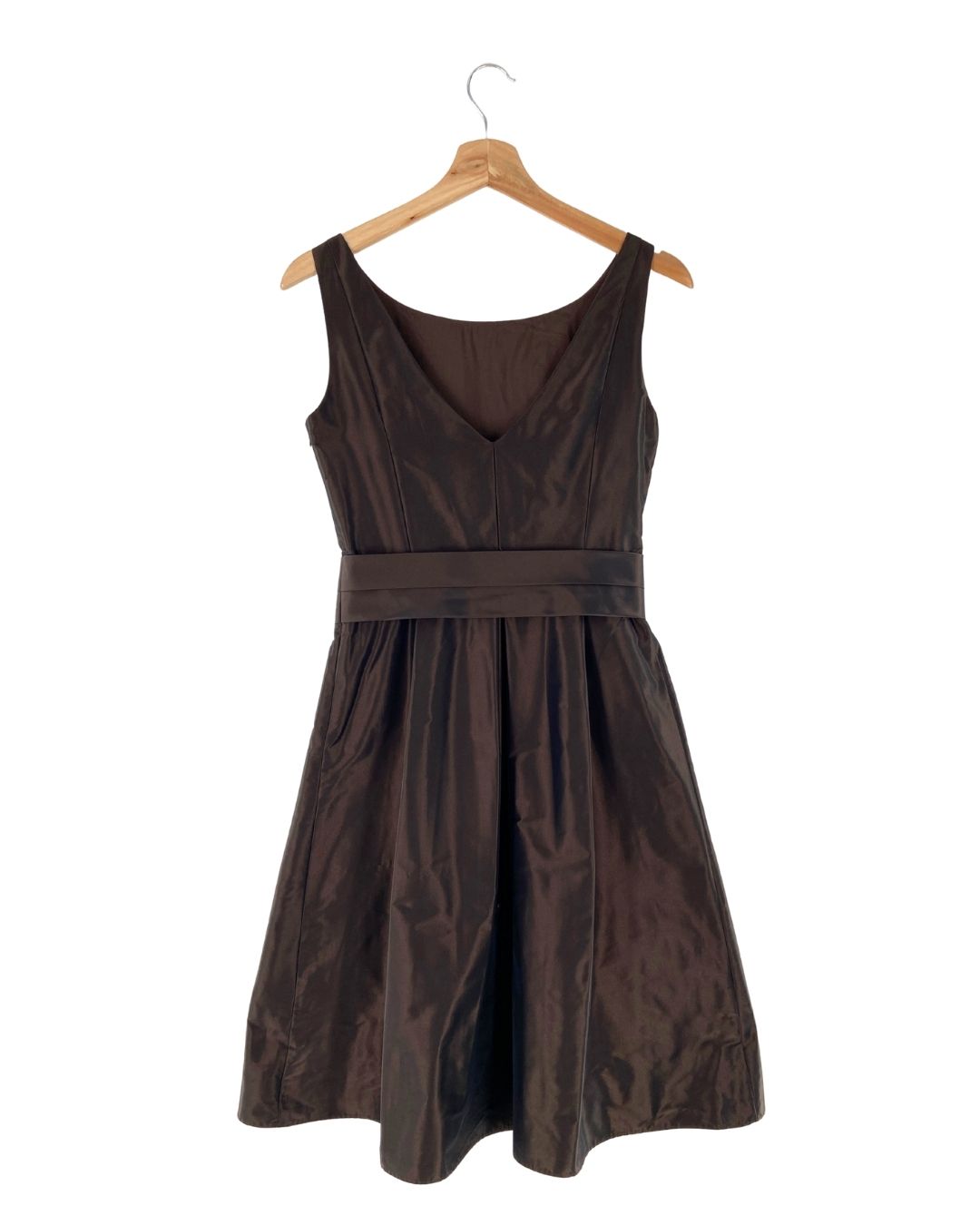 Vestido midi satinado