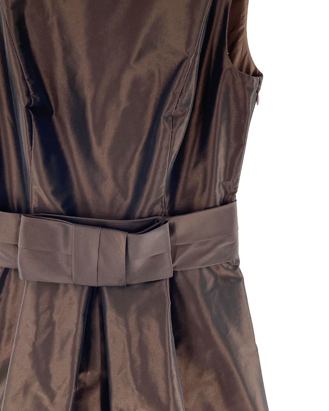 Vestido midi satinado