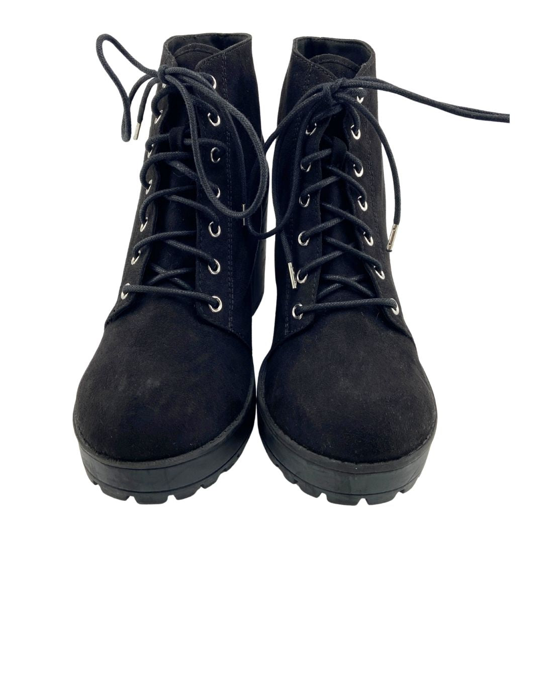 Botines en gamuza con cordones