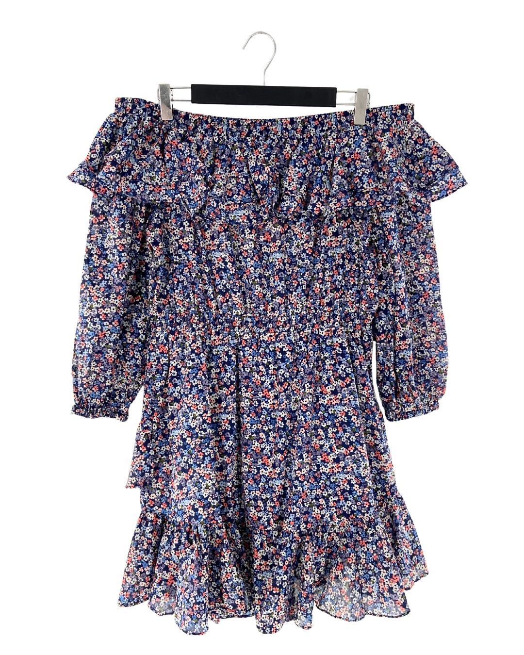 Vestido mini off shoulder